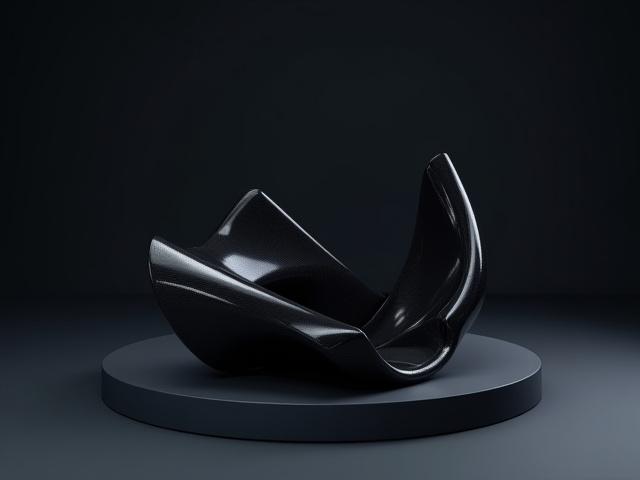 Complex, multi-curved aerospace fairing with gloss finish made from carbon fiber