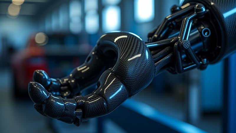 Carbon fiber robotic arm components